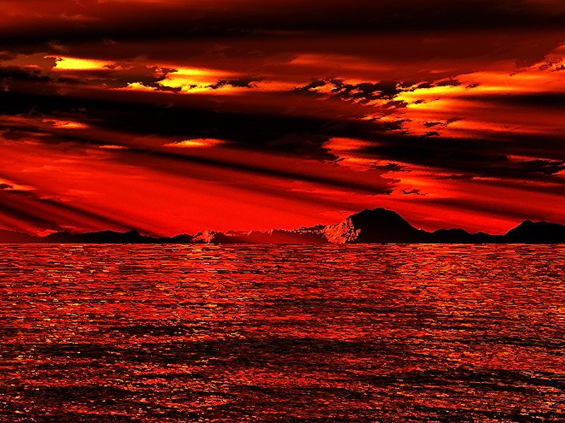 Fiery Sky at Sunset - Detail #1