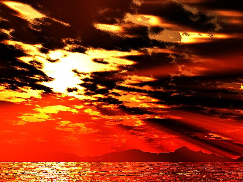 Fiery Sky at Sunset - Detail #2