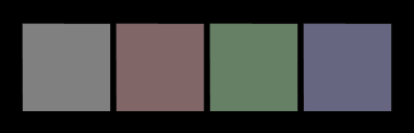 Grays colored with primaries